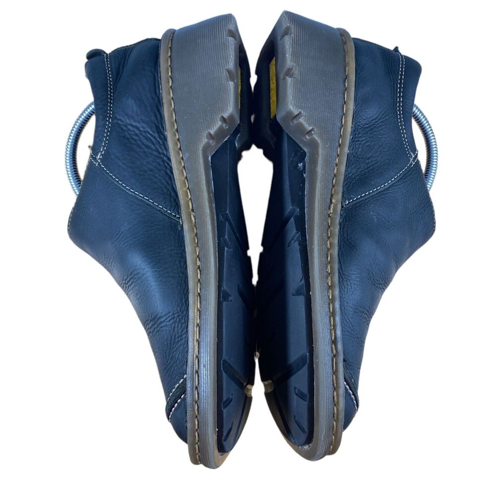 Dr Doc Martens Shoes Mens 8 2B18 Airwair Heels Slip On Moccasin Black Leather - Picture 4 of 12